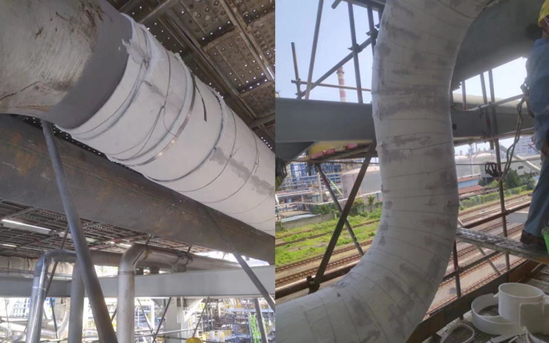 Aerogel Insulation Blnaket for High-Pressure Steam Pipeline Renovation