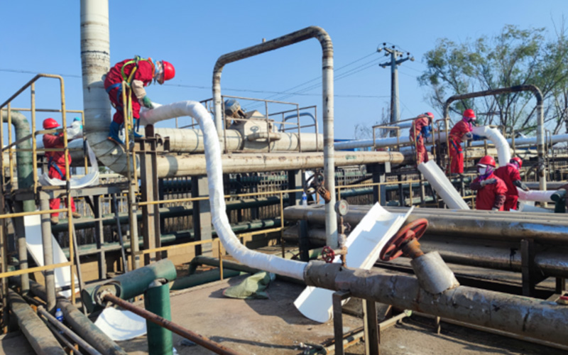 AG-F Aerogel Blanket for CNPC Pipeline Energy-Saving Renovation