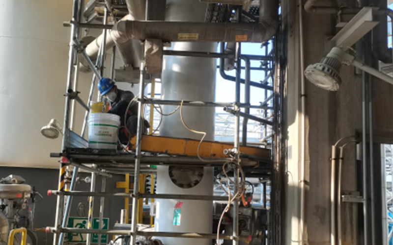 Aerogel Insulation Coating for Ethylene Oxide Tail Gas Scrubber  Anti-condensation  Project