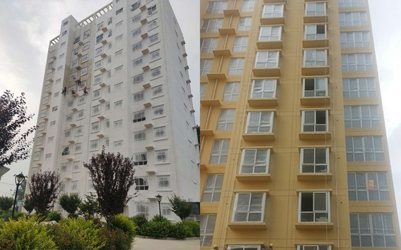 The exterior wall of Xian Dongfang Ya Yuan Community